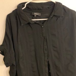 Black crinkle shirt